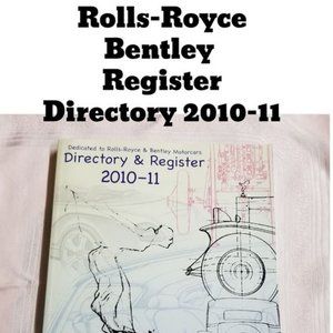 Rolls-Royce Bentley Directory & Register 2010-11 lg softcover